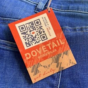 Dovetail Workwear DX Bootcut work pants. 12x32 BRAND NEW with tags